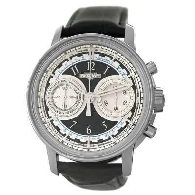Dewitt Academia Chronograph Automatic Men's Watch Ac.chr.002 In Black / Grey