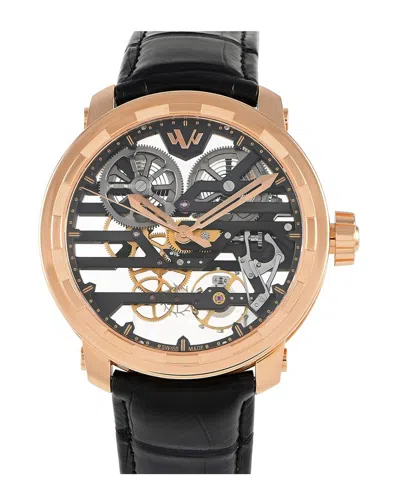 Dewitt Men's Grand Skeleton Watch (authentic ) In Black