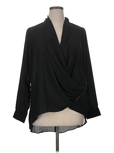 Pre-owned Dex 3/4 Sleeve Blouse In Black