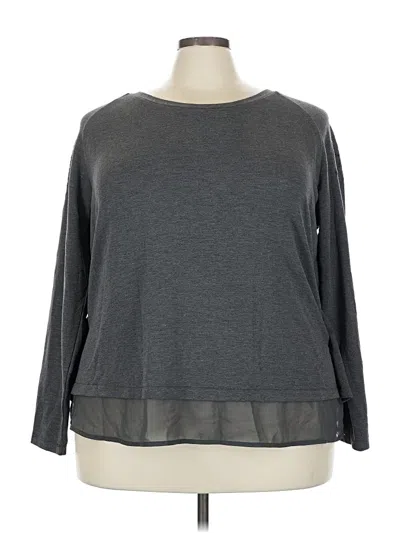 Pre-owned Dex 3/4 Sleeve T-shirt In Gray