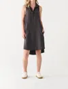 Dex A-line Tencel Knee Length Dress In New Black Wash In Multi