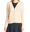 Dex Bling Button Down Cardigan In Yellow In Orange