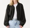 Dex Bomber Jacket In Black In Black