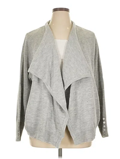 Pre-owned Dex Cardigan Sweater In Gray