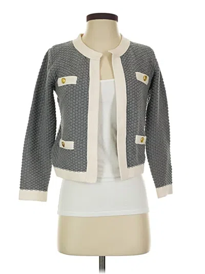 Pre-owned Dex Cardigan Sweater In Gray