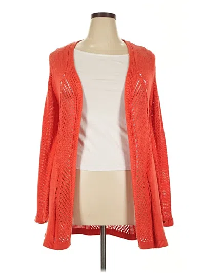 Pre-owned Dex Cardigan Sweater In Orange