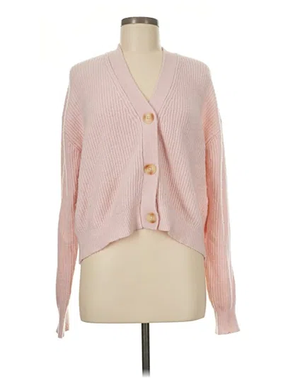 Pre-owned Dex Cardigan Sweater In Pink