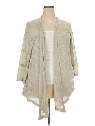 Pre-owned Dex Cardigan Sweater In Tan