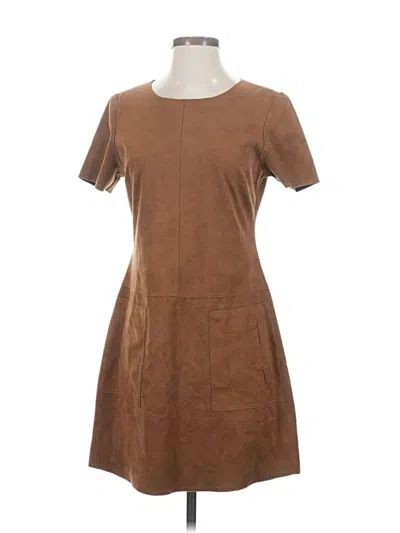Pre-owned Dex Casual Dress In Brown