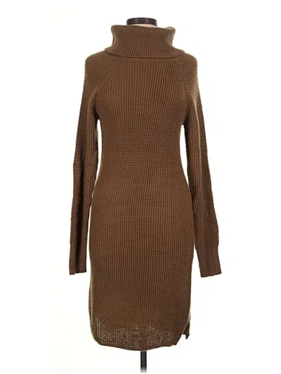 Pre-owned Dex Casual Dress In Brown