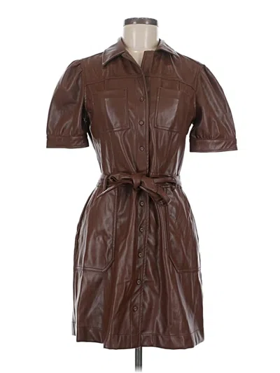 Pre-owned Dex Casual Dress In Brown