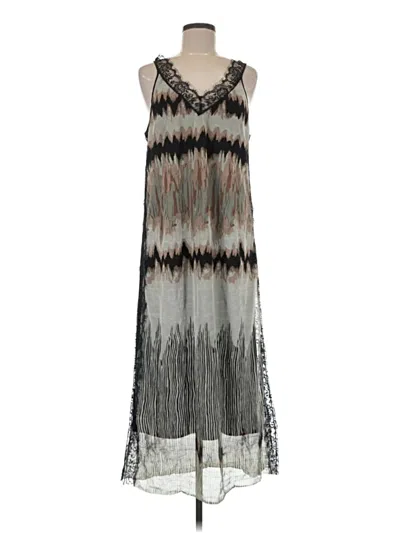 Pre-owned Dex Casual Dress In Gray