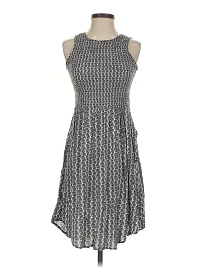 Pre-owned Dex Casual Dress In Gray