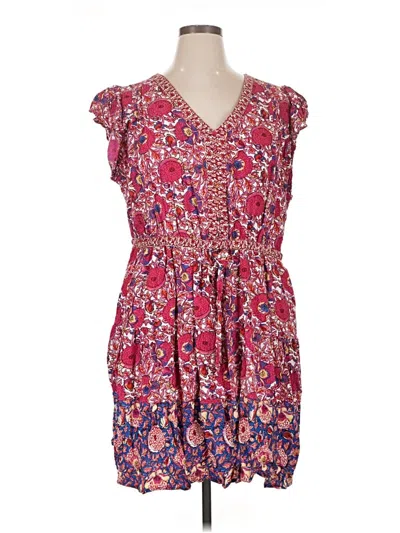 Pre-owned Dex Casual Dress In Pink