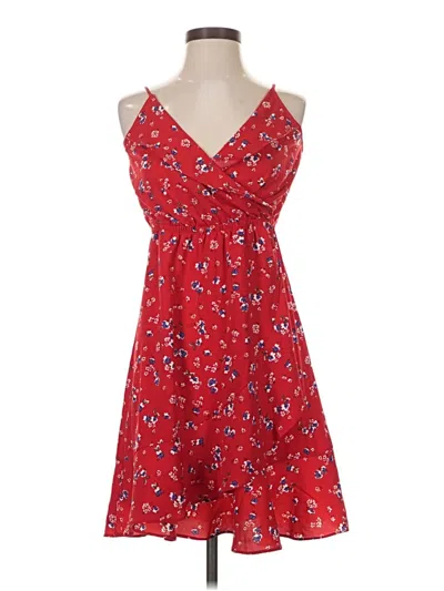 Pre-owned Dex Casual Dress In Red