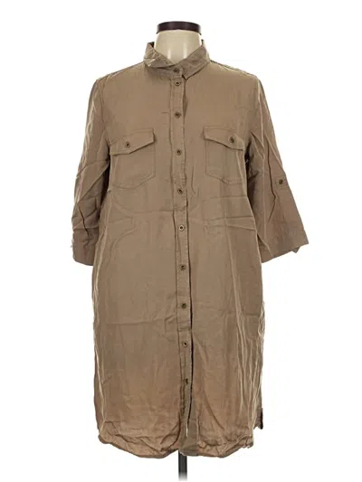 Pre-owned Dex Casual Dress In Tan
