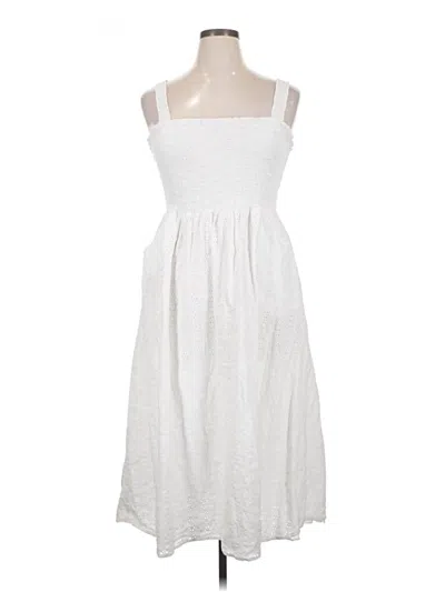 Pre-owned Dex Casual Dress In White