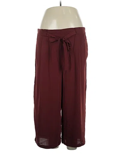 Pre-owned Dex Casual Pants In Burgundy