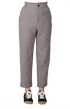 Dex Clothing Elastic Waist Straight Leg Trouser Pants In Medium Grey Heather In Gray