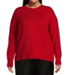 Dex Embellished Sweater In Cherry In Red