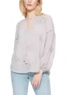 Dex Embroidered Mauve Blouse In Beige In Beige
