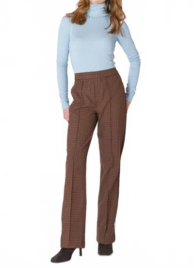 Dex Exposed Seam Turtleneck Top In Ice Blue
