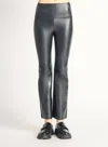 Dex Flared Faux Leather Legging In Black