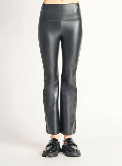 Dex Flared Faux Leather Legging In Black