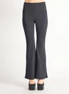 Dex Flared Knit Leggings In Black In Black
