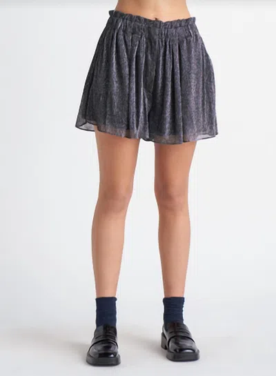 Dex Glitter Short In Black In Gray