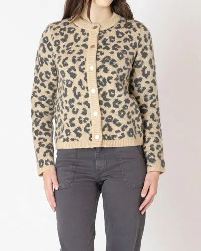 Dex Golden Wild Side Cardigan In Leopard Print In Multi