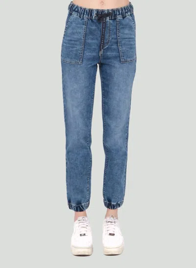 Dex High Rise Jogger In Vintage Blue