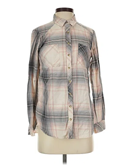 Pre-owned Dex Long Sleeve Button Down Shirt In Gray