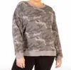 Dex Longsleeve Oversized Camo Pullover In Vintage Camo In Multi