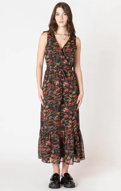 Dex Marseille Maxi Dress In Black Tape In Multi