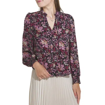 Dex Mercy Floral Blouse In Pink