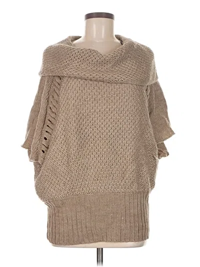 Pre-owned Dex Poncho In Brown