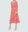 Dex Pretty As A Picnic Maxi Dress In Red-orange In Multi