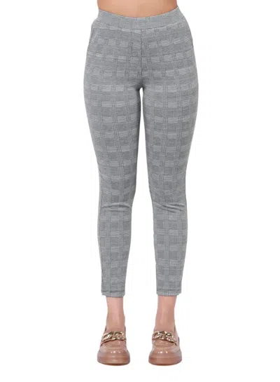 Dex Pull On Knit Trouser In Plaid Perfect In Multi