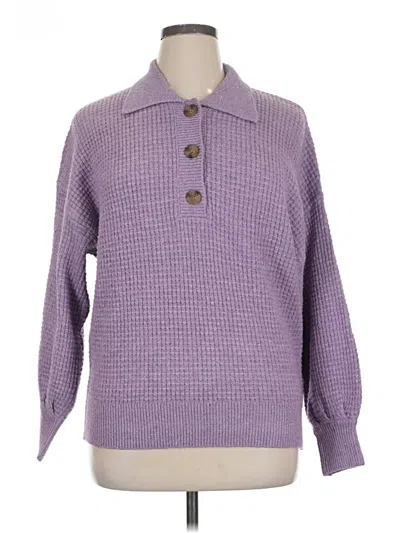 Pre-owned Dex Pullover Sweater In Purple