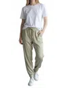 Dex Relaxed Drawstring Pants In Tan In Multi