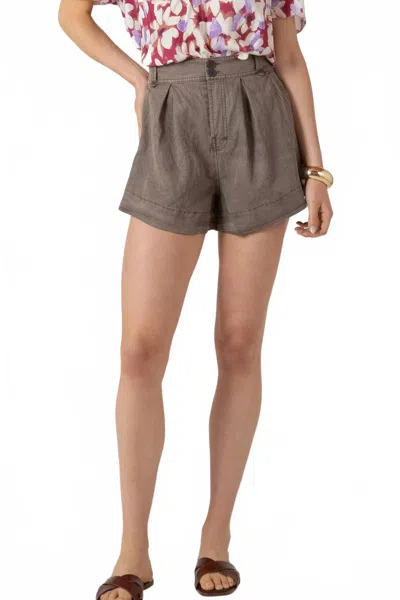 Dex Relaxed High-rise Short In Mocha In Brown