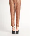 Dex Sequin Jogger In Rose Gold In Multi
