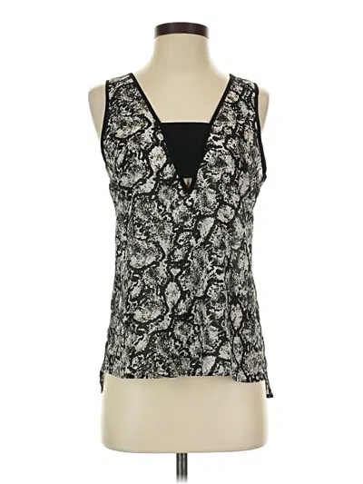 Pre-owned Dex Sleeveless Blouse In Black