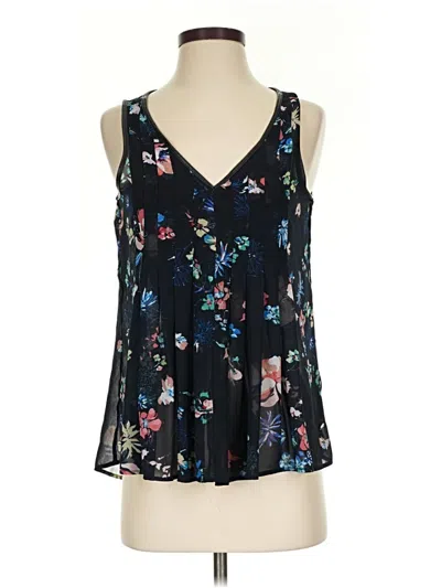 Pre-owned Dex Sleeveless Blouse In Black