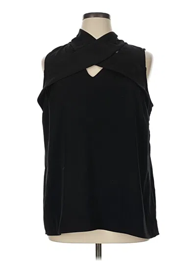 Pre-owned Dex Sleeveless Blouse In Black