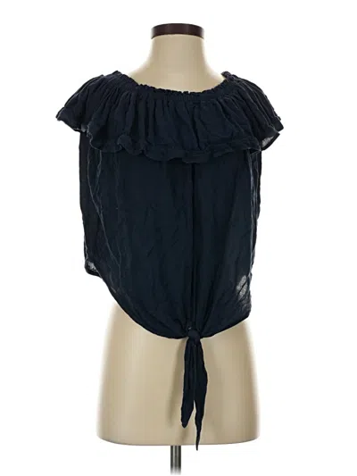 Pre-owned Dex Sleeveless Blouse In Black