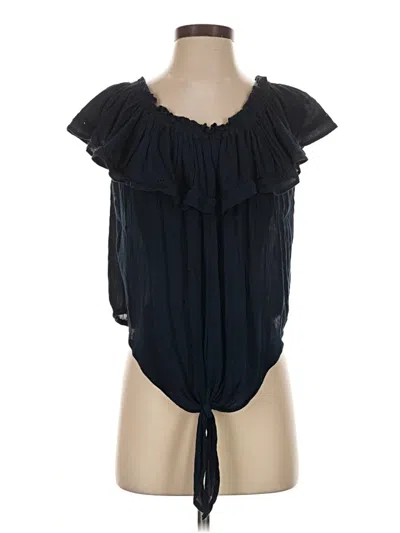 Pre-owned Dex Sleeveless Blouse In Black
