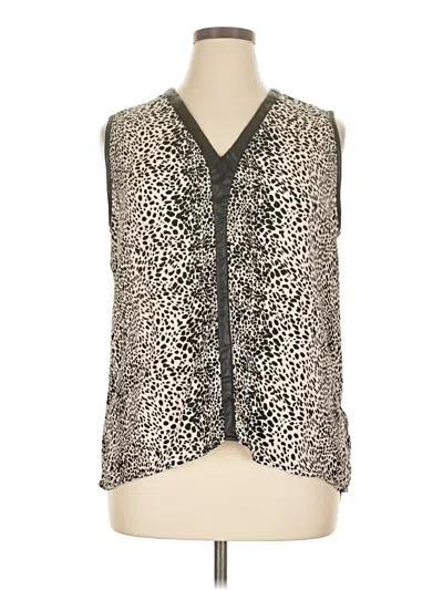 Pre-owned Dex Sleeveless Blouse In Gray