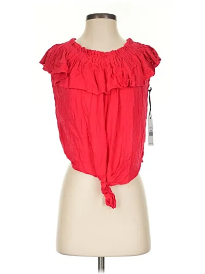 Pre-owned Dex Sleeveless Blouse In Red